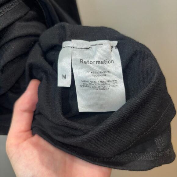 Reformation Rumi Black Dress Size Medium - New Without Tags Kendall Jenner Dress - Picture 13 of 15